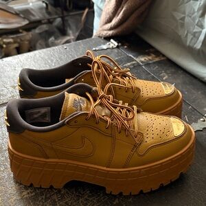 Nike Air Jordan’s women’s Brown and Black platform Sneakers